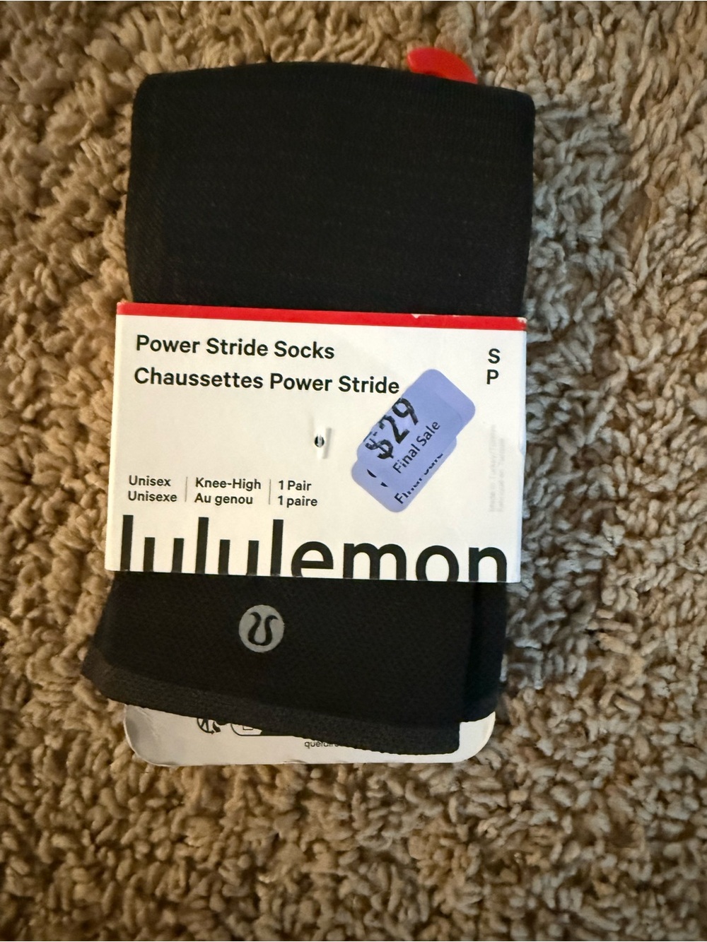 Power Stride Knee-High Socks - Black